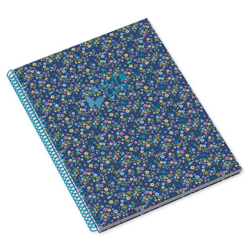 Picture of JUST4GIRLS BLUE A4 SPIRAL NOTEBOOK 80 SHEETS